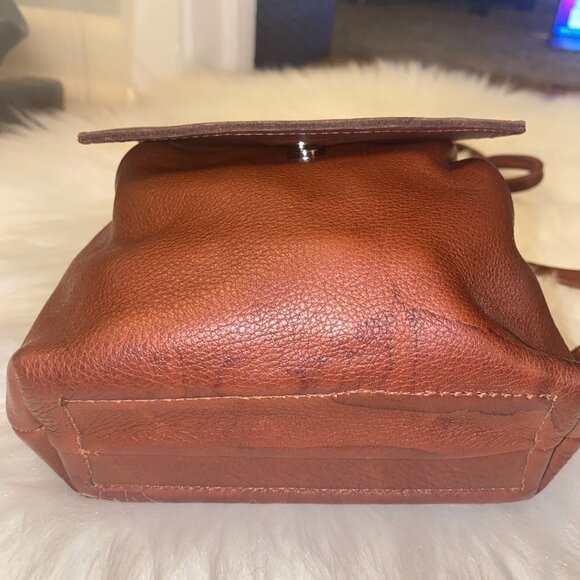 Tom Thomas Brown Cowhide Leather Backpack main image 12